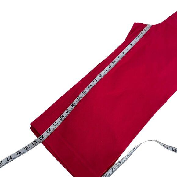 Talbots Chelsea Womens Mid Rise Straight Leg Cropped Pants SZ 10 Magenta - Picture 6 of 10